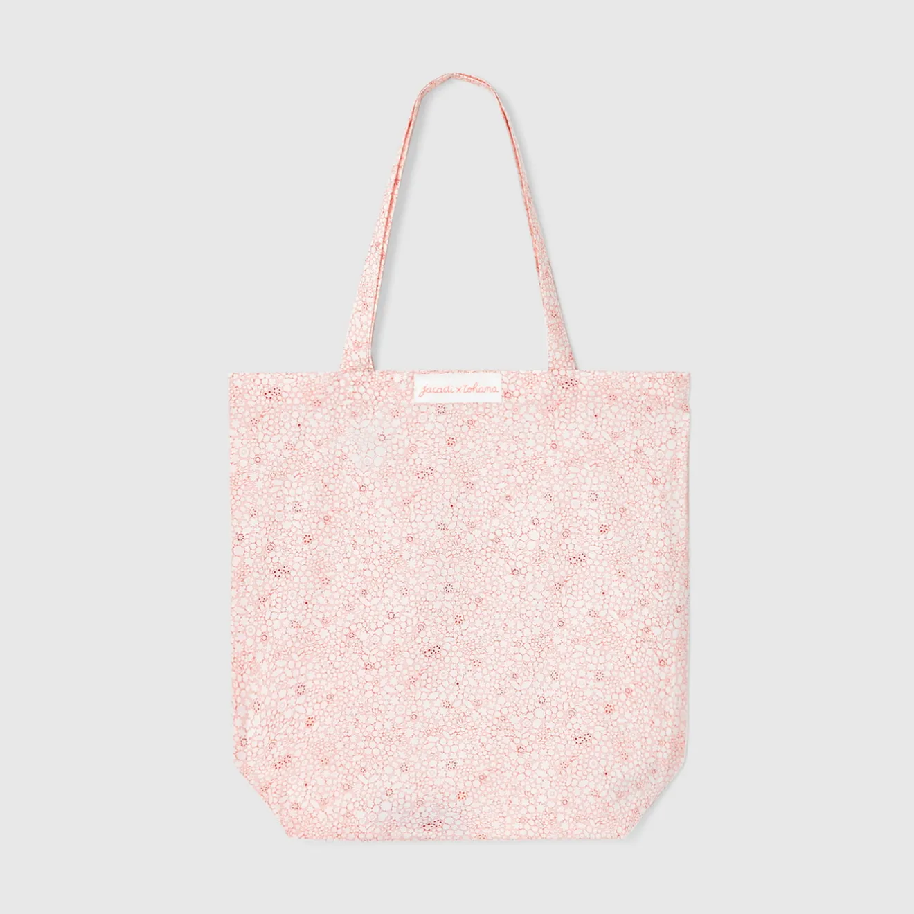 Accessoires-Jacadi Sac tissu en tissu Liberty - x Tohana - ROSE/BLANC