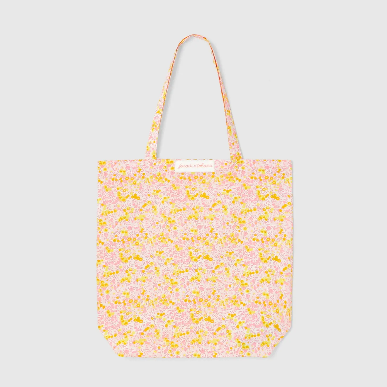Accessoires-Jacadi Sac tissu en tissu Liberty - x Tohana - lore JAUNE/MULTICO