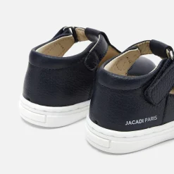 Nu-Pieds-Jacadi Salomés bébé garçon en cuir grainé - marine MARINE JACADI