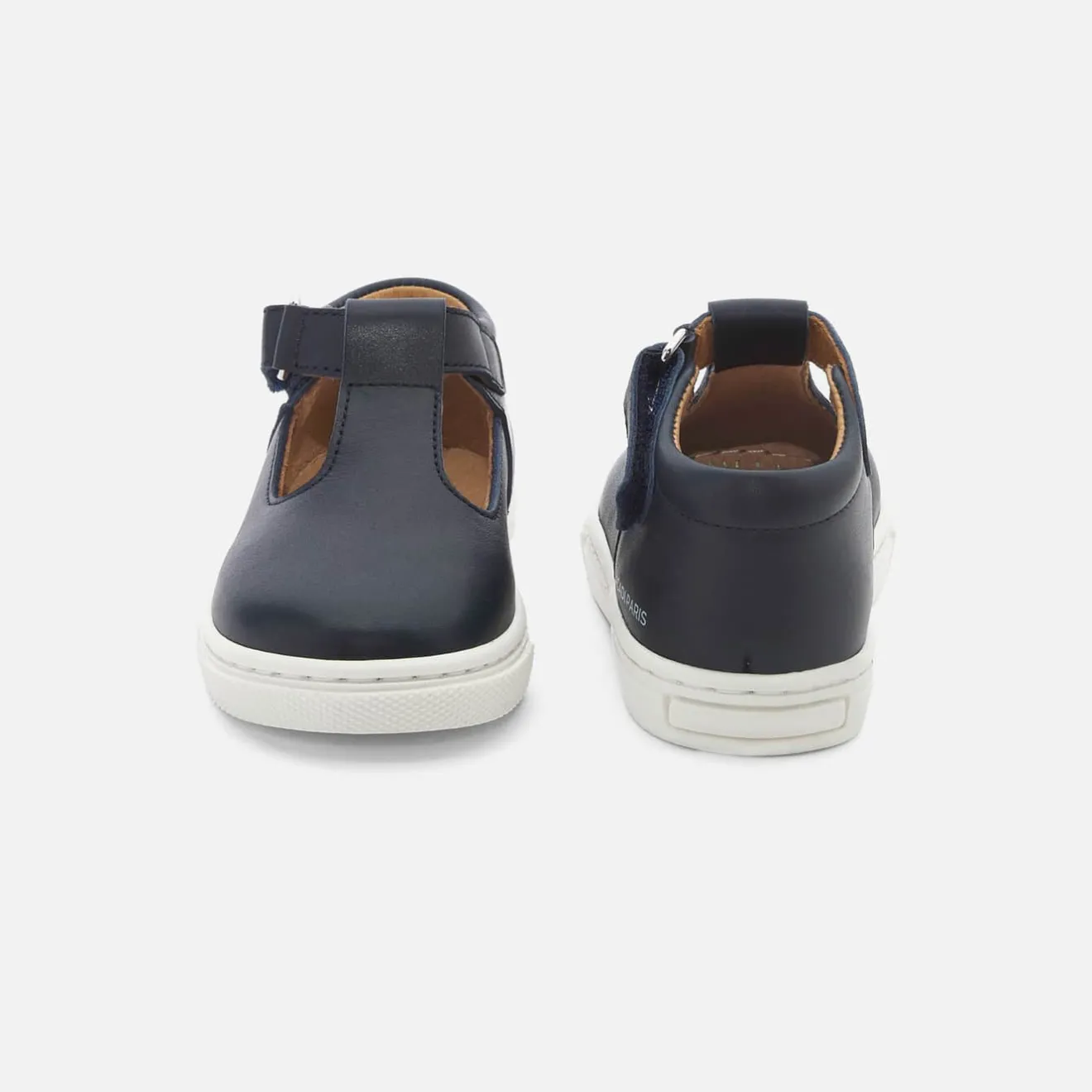 Nu-Pieds|Chaussures Basses-Jacadi Salomés bébé garçon en cuir lisse - marine MARINE JACADI