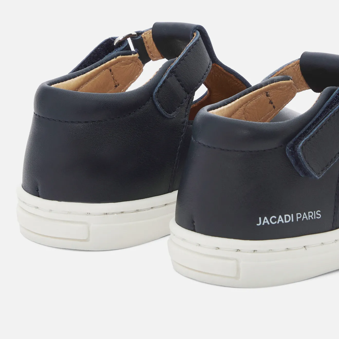 Nu-Pieds|Chaussures Basses-Jacadi Salomés bébé garçon en cuir lisse - marine MARINE JACADI