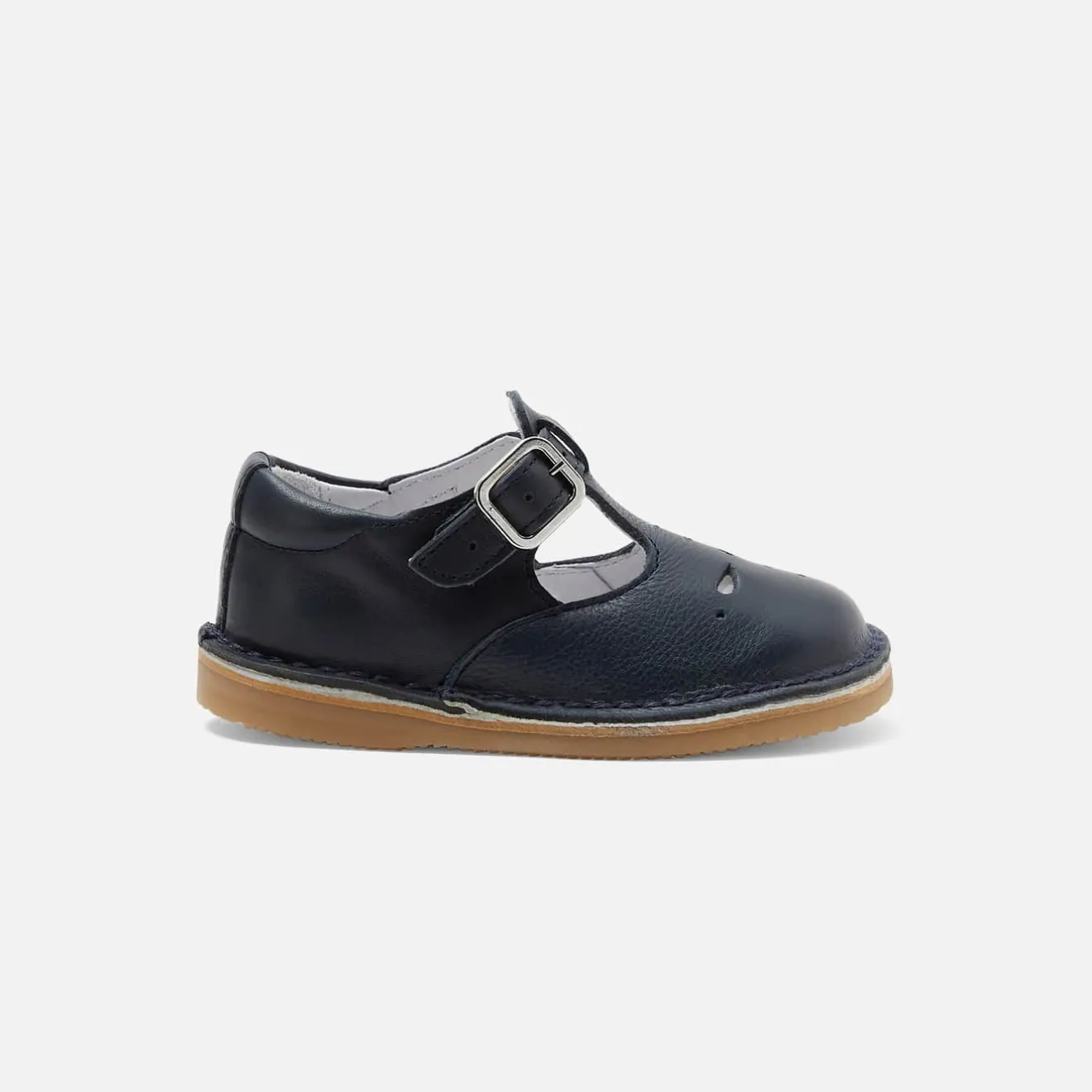 Chaussures Basses|Babies, Charles Ix, Salomés Et Ballerines-Jacadi Salomés bébé mixte en cuir lisse - marine MARINE JACADI