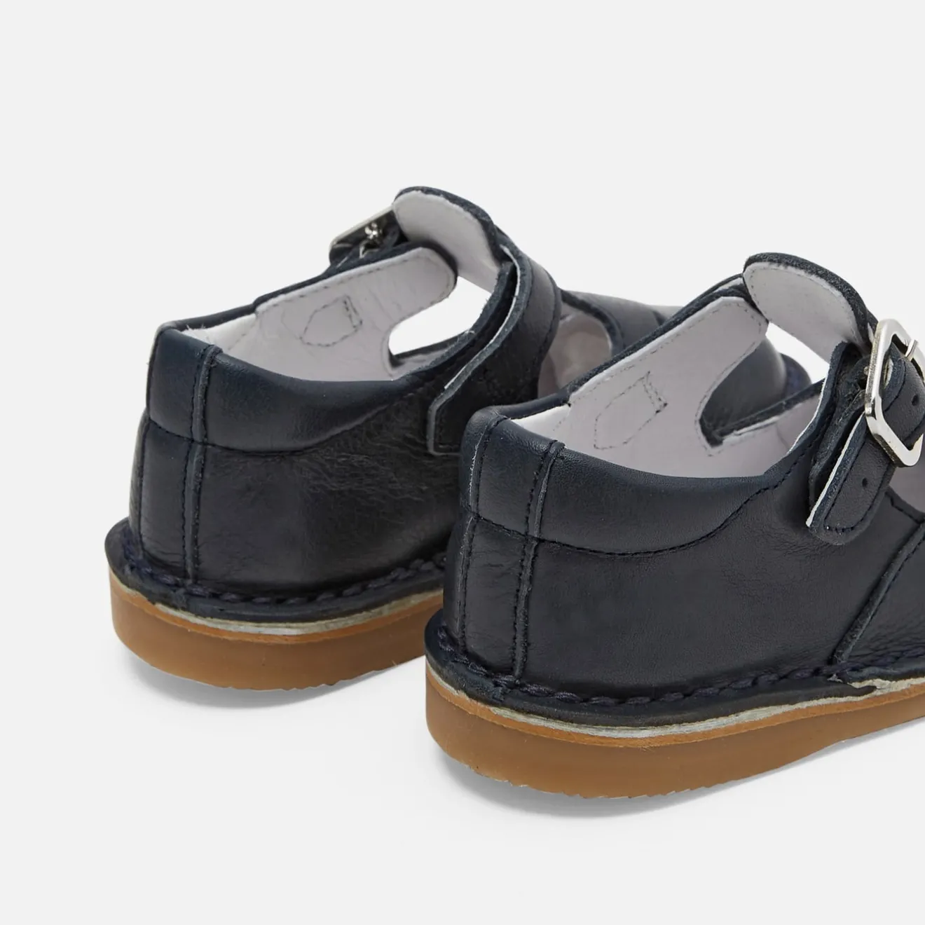 Chaussures Basses|Babies, Charles Ix, Salomés Et Ballerines-Jacadi Salomés bébé mixte en cuir lisse - marine MARINE JACADI