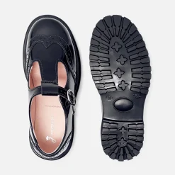 Chaussures|Derbies Et Mocassins-Jacadi Salomés enfant fille en cuir verni - marine MARINE JACADI