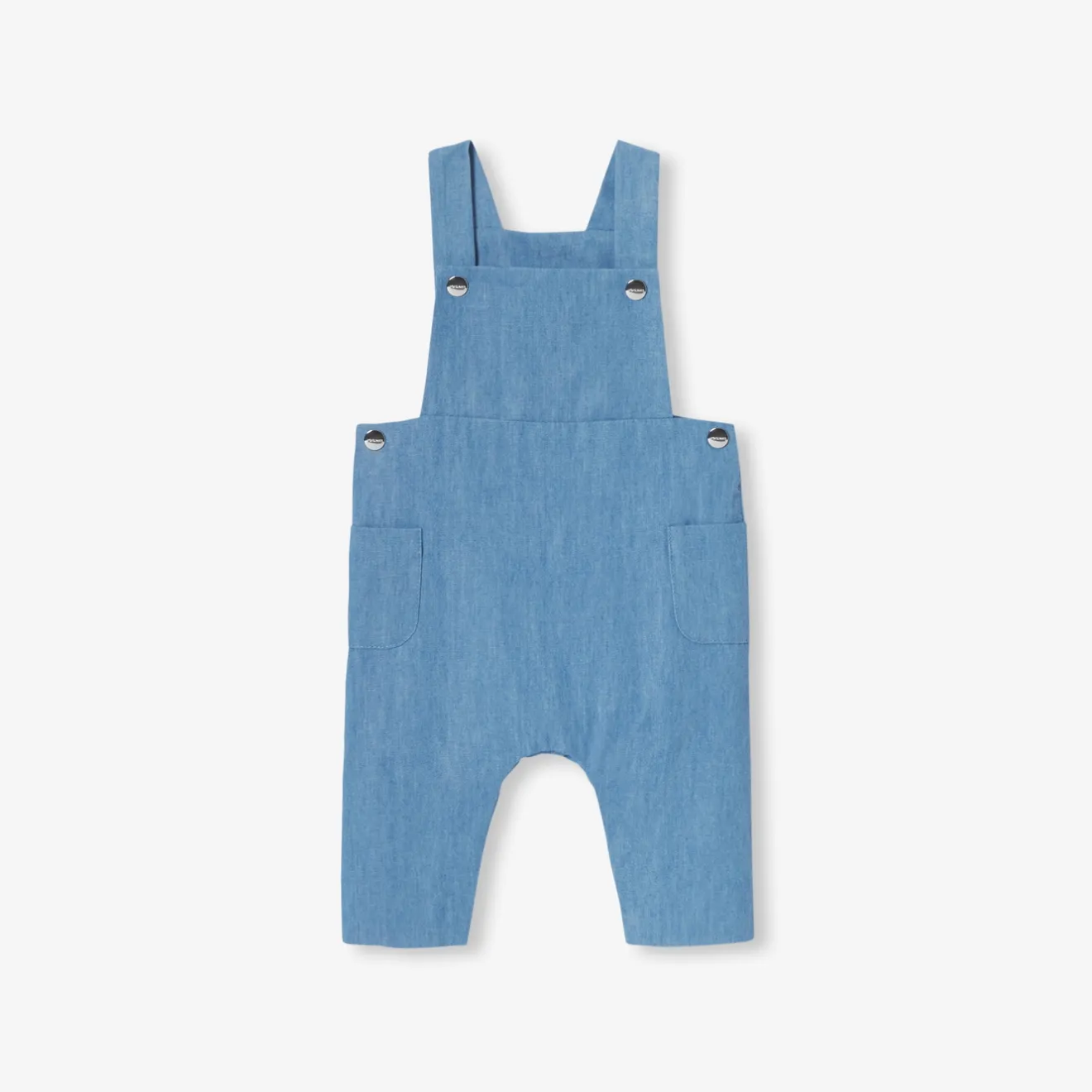 Combinaison, Barboteuse Et Ensemble-Jacadi Salopette bébé en denim léger - CHAMBRAY