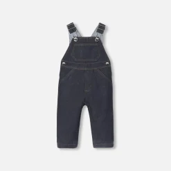 Combinaison, Salopette Et Ensemble|Combinaison Et Ensemble-Jacadi Salopette bébé en jean - DENIM FONCE