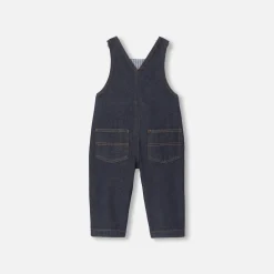 Combinaison, Salopette Et Ensemble|Combinaison Et Ensemble-Jacadi Salopette bébé en jean - DENIM FONCE