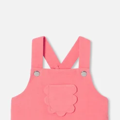 Combinaison, Barboteuse Et Ensemble-Jacadi Salopette bébé fille en velours - CORAIL