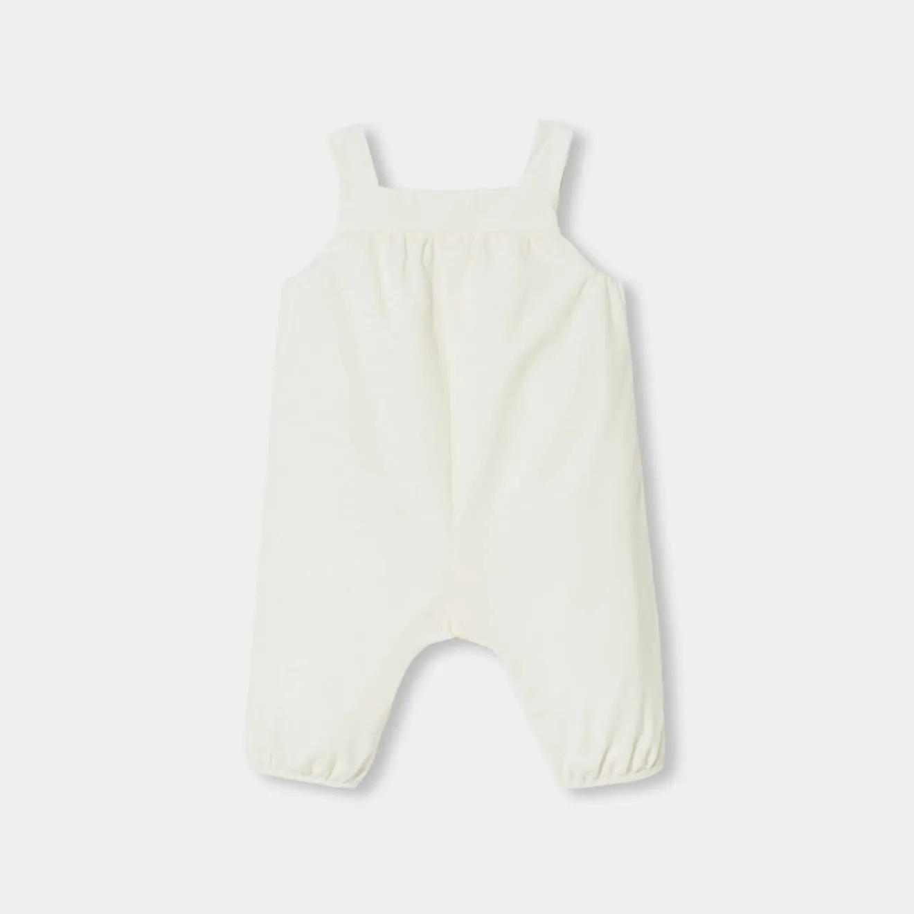 Combinaison, Barboteuse Et Ensemble-Jacadi Salopette bébé fille en velours - blanc doux BLANC DOUX JACADI