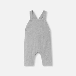 Combinaison, Barboteuse Et Ensemble-Jacadi Salopette bébé garçon en flanelle - gris chine clair GRIS CHINE CLAIR JACADI
