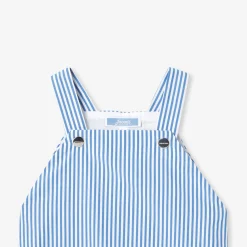 Combinaison, Barboteuse Et Ensemble-Jacadi Salopette courte bébé garçon - BLANC/BLEU