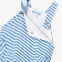 Combinaison, Barboteuse Et Ensemble-Jacadi Salopette courte bébé garçon - BLANC/BLEU