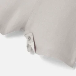 Combinaison, Salopette Et Ensemble-Jacadi Salopette en lin bébé garçon - GRIS SOURIS