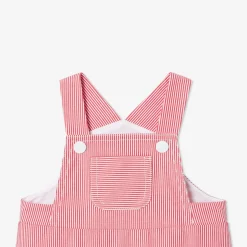 Combinaison, Barboteuse Et Ensemble-Jacadi Salopette longue bébé - BLANC/ROUGE