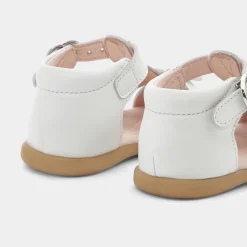 Sandales Et Nu-Pieds|Chaussures-Jacadi Sandales bébé fille en cuir - blanc BLANC JACADI