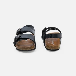 Nu-Pieds-Jacadi Sandales bébé garçon en cuir lisse - marine MARINE JACADI