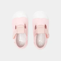 Chaussures En Toiles|Sandales Et Nu-Pieds-Jacadi Sandales en toile bébé fille - ROSE