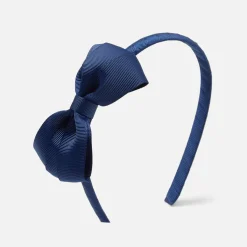 Accessoires-Jacadi Serre-tête à nœud en gros-grain - marine MARINE JACADI