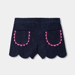 Pantalon Et Short-Jacadi Short bébé fille en jean - DENIM FONCE