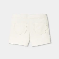 Pantalon Et Short-Jacadi Short bébé fille en velours milleraies - blanc doux BLANC DOUX JACADI