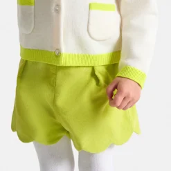 Pantalon Et Short-Jacadi Short bébé fille en velours - LIME