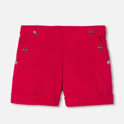 Short Et Combi-Short-Jacadi Short en velours enfant fille - ROUGE RUBIS