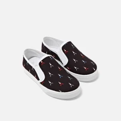Tennis En Toiles|Baskets Et Tennis-Jacadi Slip-on enfant garçon - lore MARINE/MULTICO