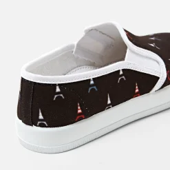 Tennis En Toiles|Baskets Et Tennis-Jacadi Slip-on enfant garçon - lore MARINE/MULTICO