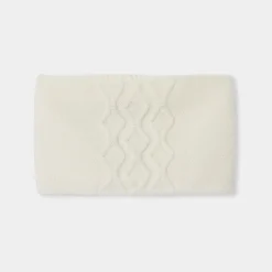 Accessoires-Jacadi Snood bébé en tricot torsadé - blanc doux BLANC DOUX JACADI