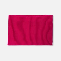 Accessoires-Jacadi Snood enfant fille doublé en micropolaire - ROSE GRENADINE
