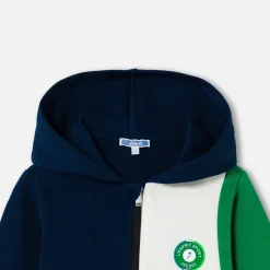 Pull, Sweat Et Cardigan-Jacadi Sweat à capuche enfant garçon - MARINE/VERT