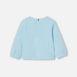 Pull, Sweat Et Cardigan-Jacadi Sweat bébé fille en molleton - BLEU ACIER