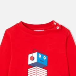 Pull, Sweat Et Cardigan-Jacadi Sweat bébé garçon en molleton - rouge ROUGE JACADI