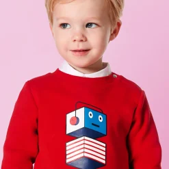 Pull, Sweat Et Cardigan-Jacadi Sweat bébé garçon en molleton - rouge ROUGE JACADI