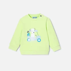 Pull, Sweat Et Cardigan-Jacadi Sweat bébé garçon en molleton - VERT ANIS