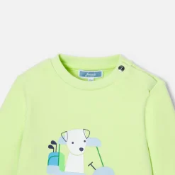 Pull, Sweat Et Cardigan-Jacadi Sweat bébé garçon en molleton - VERT ANIS