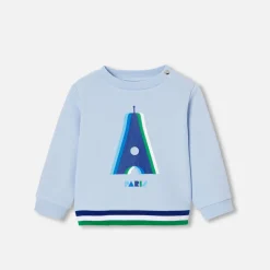 Pull, Sweat Et Cardigan-Jacadi Sweat bébé garçon en molleton - bleu clair BLEU CLAIR JACADI