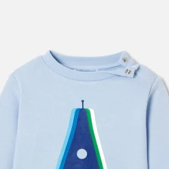 Pull, Sweat Et Cardigan-Jacadi Sweat bébé garçon en molleton - bleu clair BLEU CLAIR JACADI
