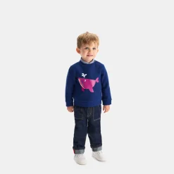 Pull, Sweat Et Cardigan-Jacadi Sweat bébé garçon en molleton - BLEU FONCE
