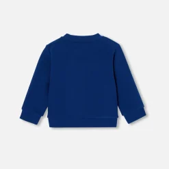 Pull, Sweat Et Cardigan-Jacadi Sweat bébé garçon en molleton - BLEU FONCE