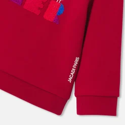 Pull, Sweat Et Cardigan-Jacadi Sweat bébé garçon en molleton - ROUGE RUBIS