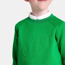 Pull, Sweat Et Cardigan-Jacadi Sweat enfant en piqué de coton - VERT