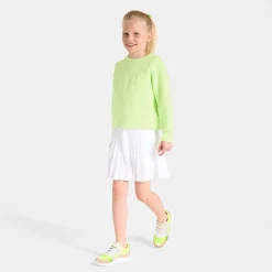 Pull, Sweat Et Cardigan-Jacadi Sweat enfant fille en maille piquée - VERT ANIS