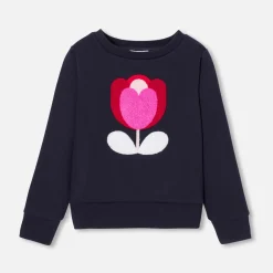 Pull, Sweat Et Cardigan-Jacadi Sweat enfant fille en molleton - marine MARINE JACADI
