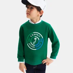 Pull, Sweat Et Cardigan-Jacadi Sweat enfant garçon - VERT FONCE