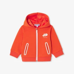 Pull, Sweat Et Cardigan-Jacadi Sweat zippé bébé en molleton - MANDARINE