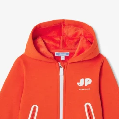 Pull, Sweat Et Cardigan-Jacadi Sweat zippé bébé en molleton - MANDARINE