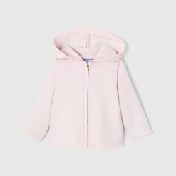 Pull, Sweat Et Cardigan-Jacadi Sweat zippé bébé fille - rose poudre ROSE POUDRE JACADI