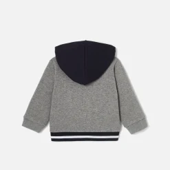 Pull, Sweat Et Cardigan-Jacadi Sweat zippé bébé garçon - gris chine clair GRIS CHINE CLAIR JACADI