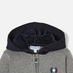 Pull, Sweat Et Cardigan-Jacadi Sweat zippé bébé garçon - gris chine clair GRIS CHINE CLAIR JACADI